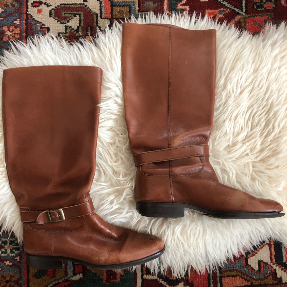 VINTAGE Chestnut brown riding boots
